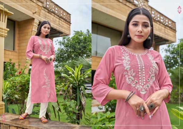 Kalaroop Lava Fancy Wear Rayon Embroidery Kurti Collection